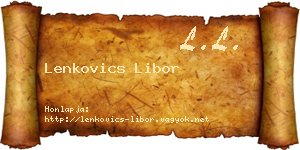 Lenkovics Libor névjegykártya